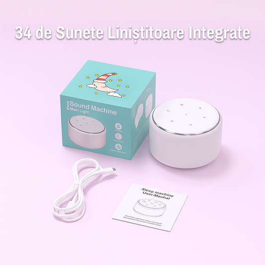 PrietenBebe – Dispozitiv Sunete Albe și Lumină de Veghe