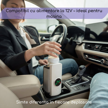 Utilizare în mașină cu alimentare 12V - ideal pentru călătorii