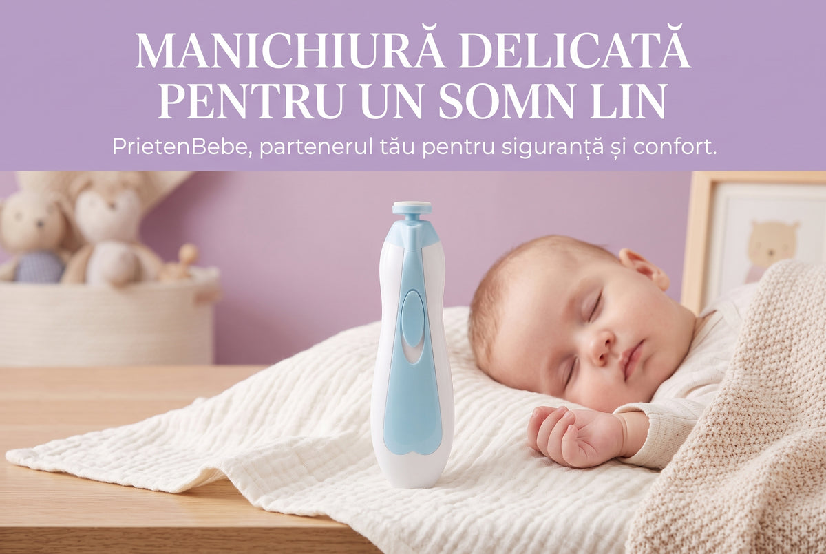 Hero image: Set Trimmer Electric 6 în 1 pentru Îngrijirea Unghiilor Bebelușului, Albastru