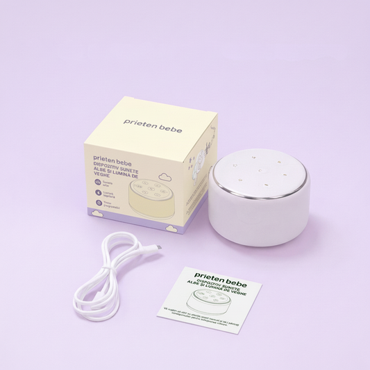 Dispozitiv Sunete Albe PrietenBebe - cutie cu accesorii HD