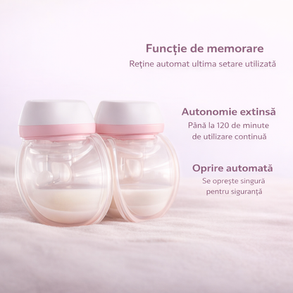 PrietenBebe - Pompa sân electrică dublă Comfort+ Set Complet