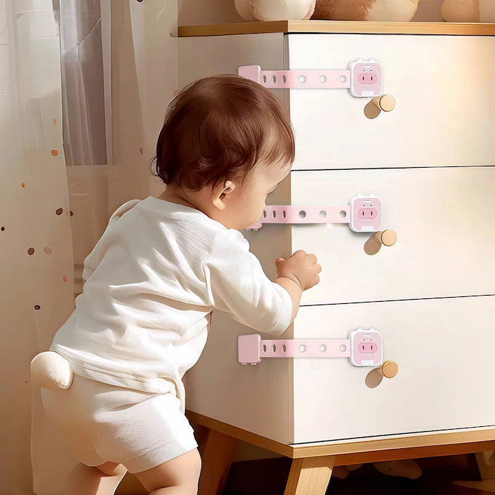 PrietenBebe – Siguranțe Uși/Dulapuri (Set de 3)