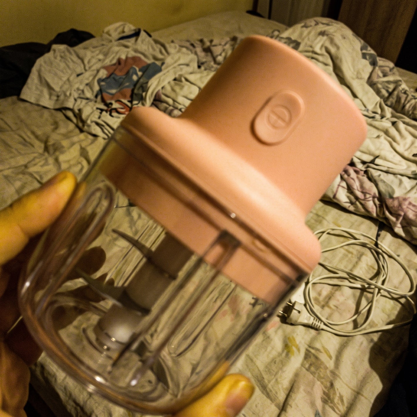 Customer review photo 2: Mini Tocător Electric Portabil pentru Bebeluși, 250ml